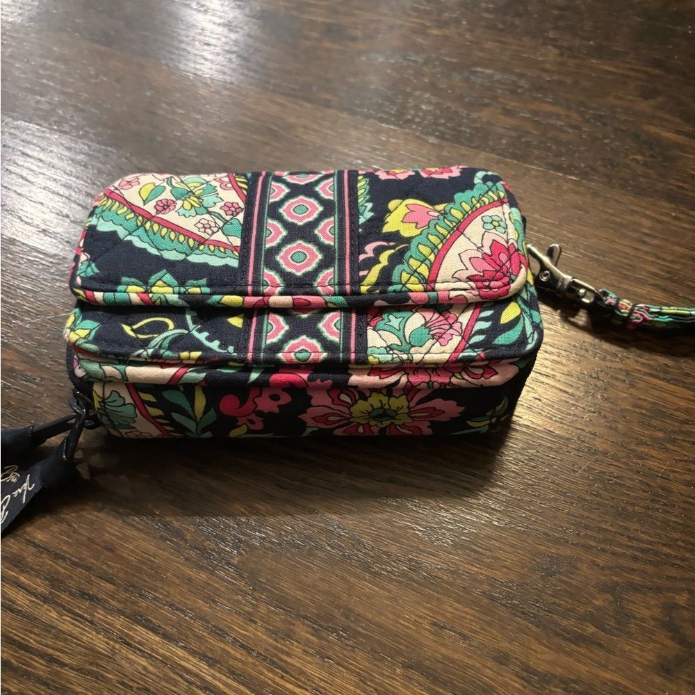Vera Bradley Floral Patterned Wristlet w/ phone pocket